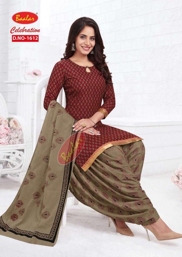 Baalar Celebration Vol-16Cotton Designer Patiyala Dress Material